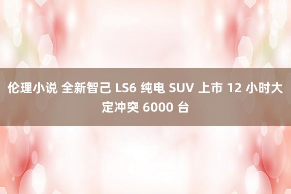 伦理小说 全新智己 LS6 纯电 SUV 上市 12 小时大定冲突 6000 台