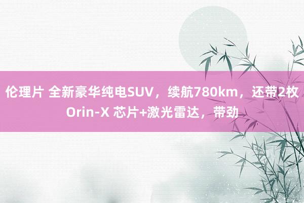 伦理片 全新豪华纯电SUV，续航780km，还带2枚Orin-X 芯片+激光雷达，带劲