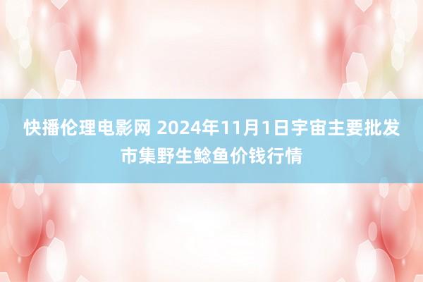 快播伦理电影网 2024年11月1日宇宙主要批发市集野生鲶鱼价钱行情