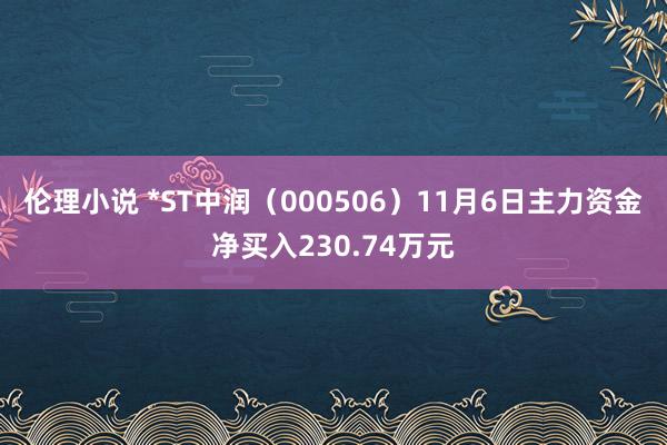 伦理小说 *ST中润（000506）11月6日主力资金净买入230.74万元