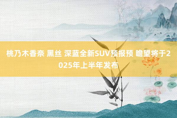 桃乃木香奈 黑丝 深蓝全新SUV预报预 瞻望将于2025年上半年发布