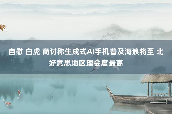 自慰 白虎 商讨称生成式AI手机普及海浪将至 北好意思地区理会度最高