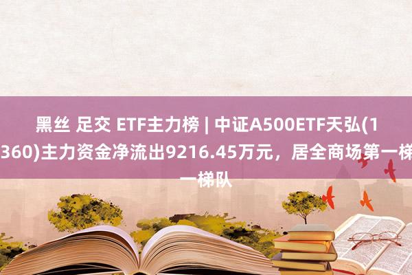 黑丝 足交 ETF主力榜 | 中证A500ETF天弘(159360)主力资金净流出9216.45万元，居全商场第一梯队