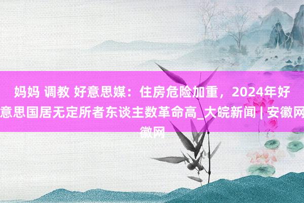 妈妈 调教 好意思媒：住房危险加重，2024年好意思国居无定所者东谈主数革命高_大皖新闻 | 安徽网