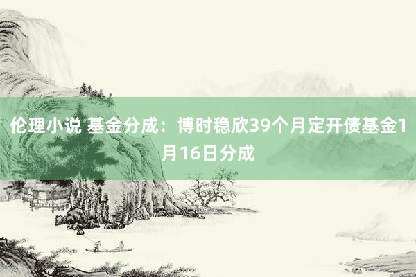 伦理小说 基金分成：博时稳欣39个月定开债基金1月16日分成