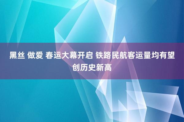 黑丝 做爱 春运大幕开启 铁路民航客运量均有望创历史新高